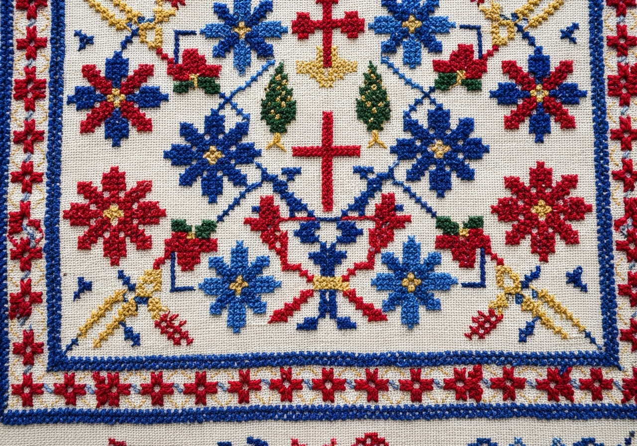 Bethlehem tatreez pattern